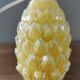 Vintage pineapple lamp in painted glass