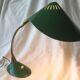 Lampe de bureau, vintage 1950, flexible, métal émaillé  vert