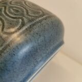 Blue ceramic table lamp, estimated 1960s. Danish, design.