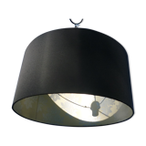 Black cylindrical blind suspension with silver moist print