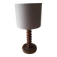 Lampe ancienne en bois sculpté