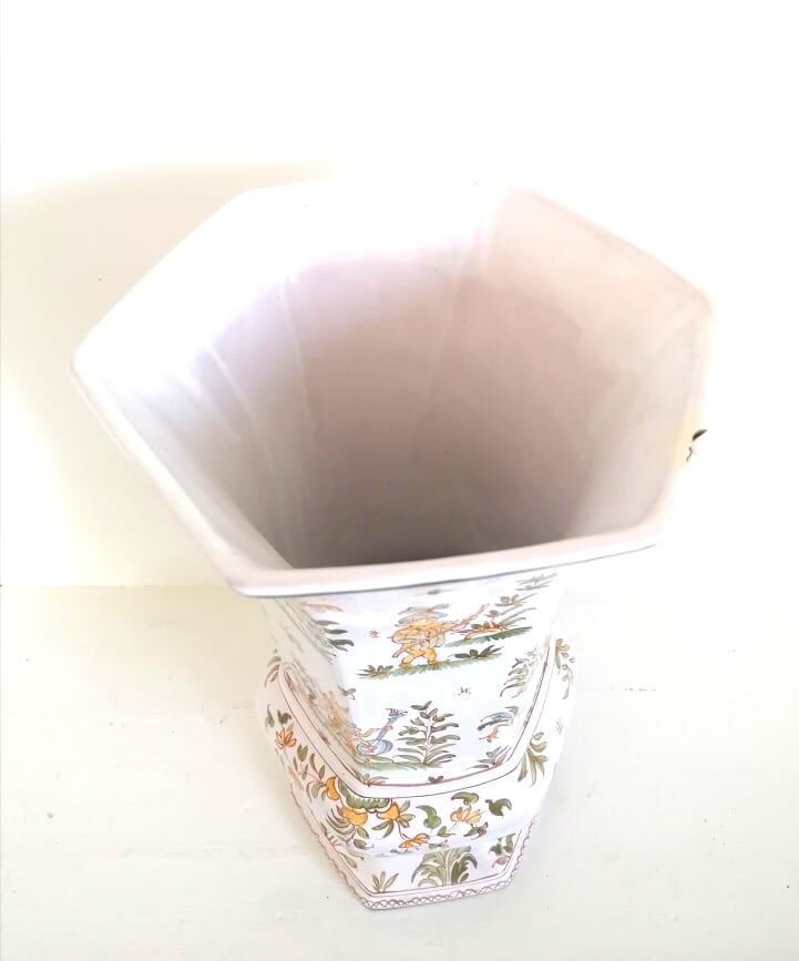 Vase Lallier in Moustiers 39cm