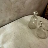 A lot of crystal glasses