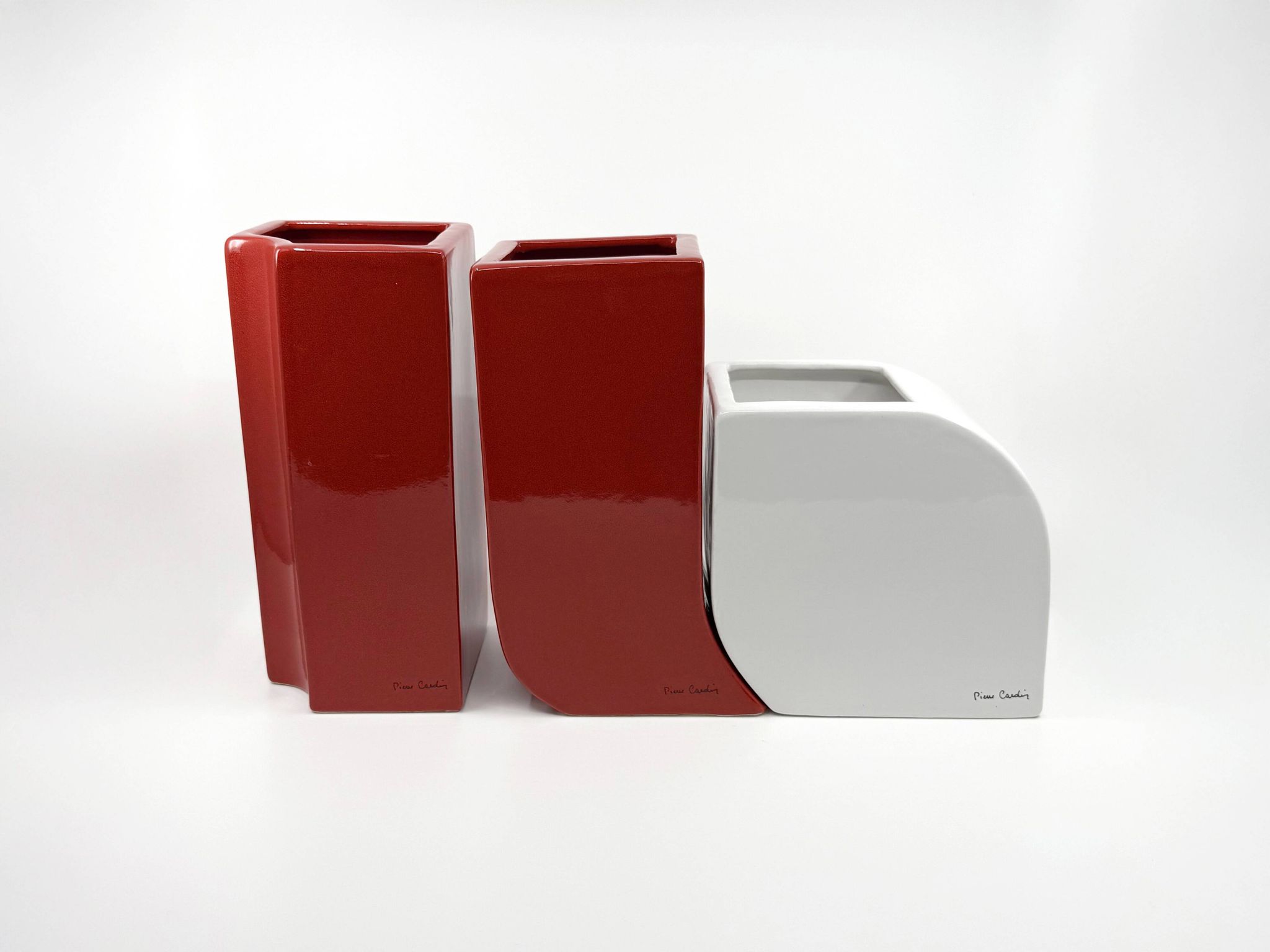 Very rare set of 3 ceramic vases • Pierre Cardin • Circa 1968