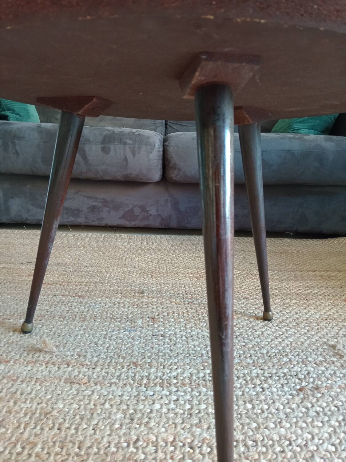Vintage 60s tripod coffee table