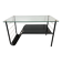 Metal and glass coffee table with magazine rack by Roche Bobois from the 1950s.