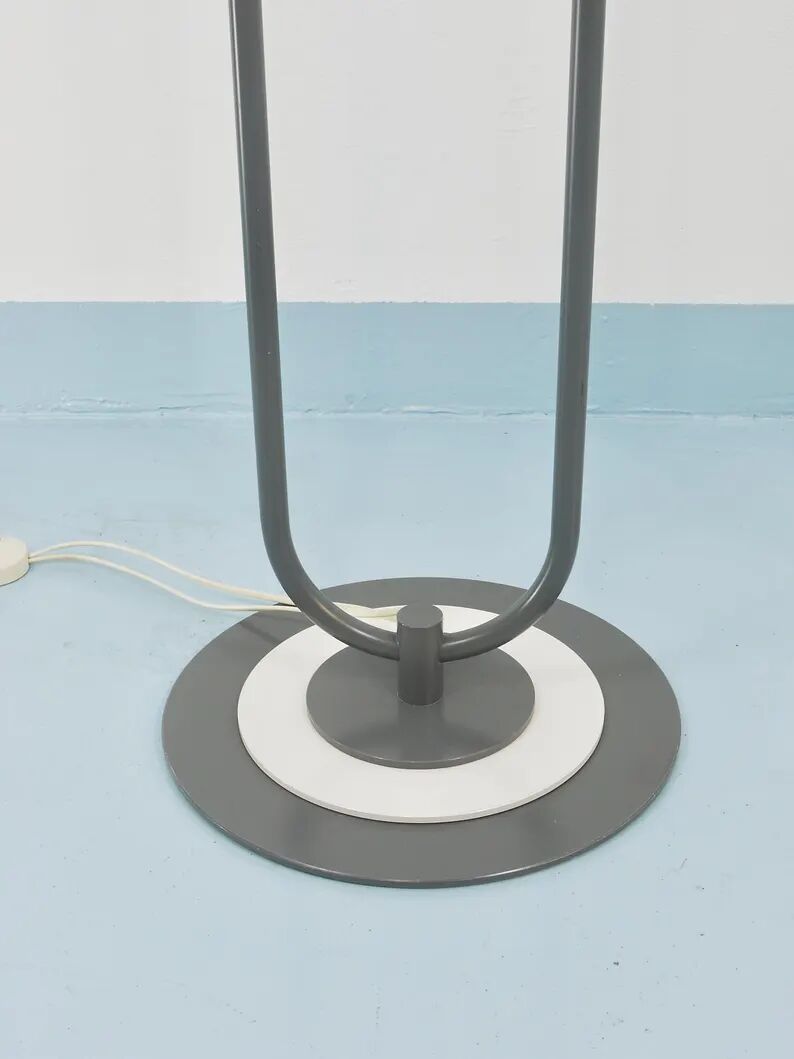 2 Postmodern 1980s Memphis Style Uplighter Floor Lamps, Torchiere, Italy, 1980s
