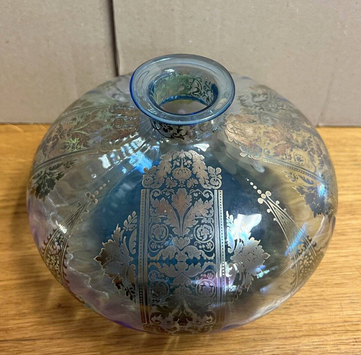 crystal vase with bronze decorations circa 1900