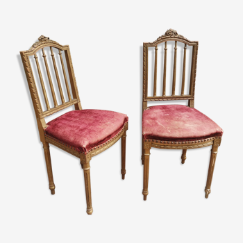 Paire de chaise Louis XVl