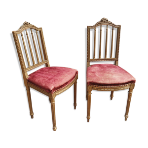 Paire de chaise Louis