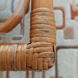 Braided rattan coffee table