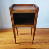 Antique walnut bedside table in the Directoire style