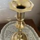 Solid brass candle holder