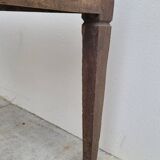 Old rustic farm table in solid oak 19th - 1m12