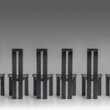 Set of 6 dining chairs, Pietro Constantini for Ello, 1970s