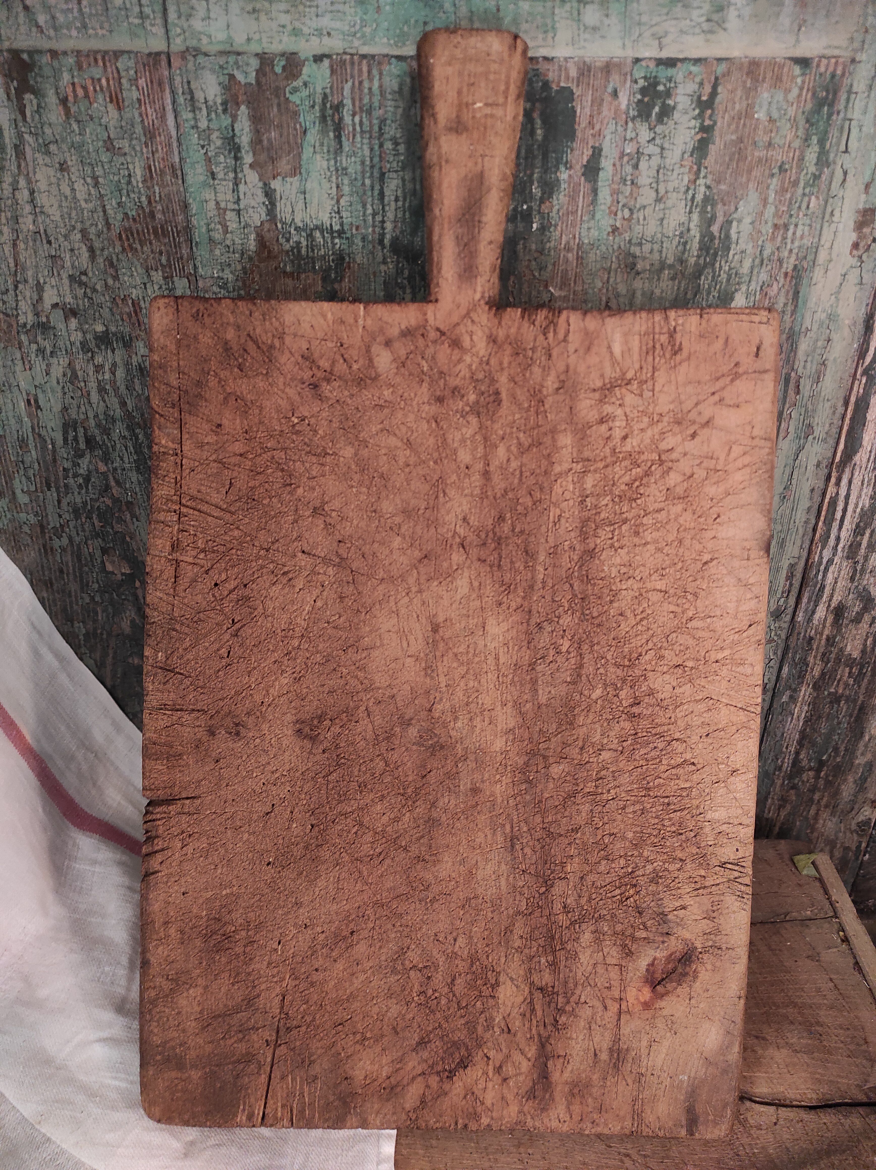 Vintage French wooden chopping board