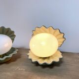 Ceramic shell lamp from the 70s/80s.
