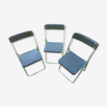 Set of 3 chairs Scandinavian, folding, pop n ° 1 hoganasmobeler ab