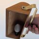 Swedish teak and brass wall lamp