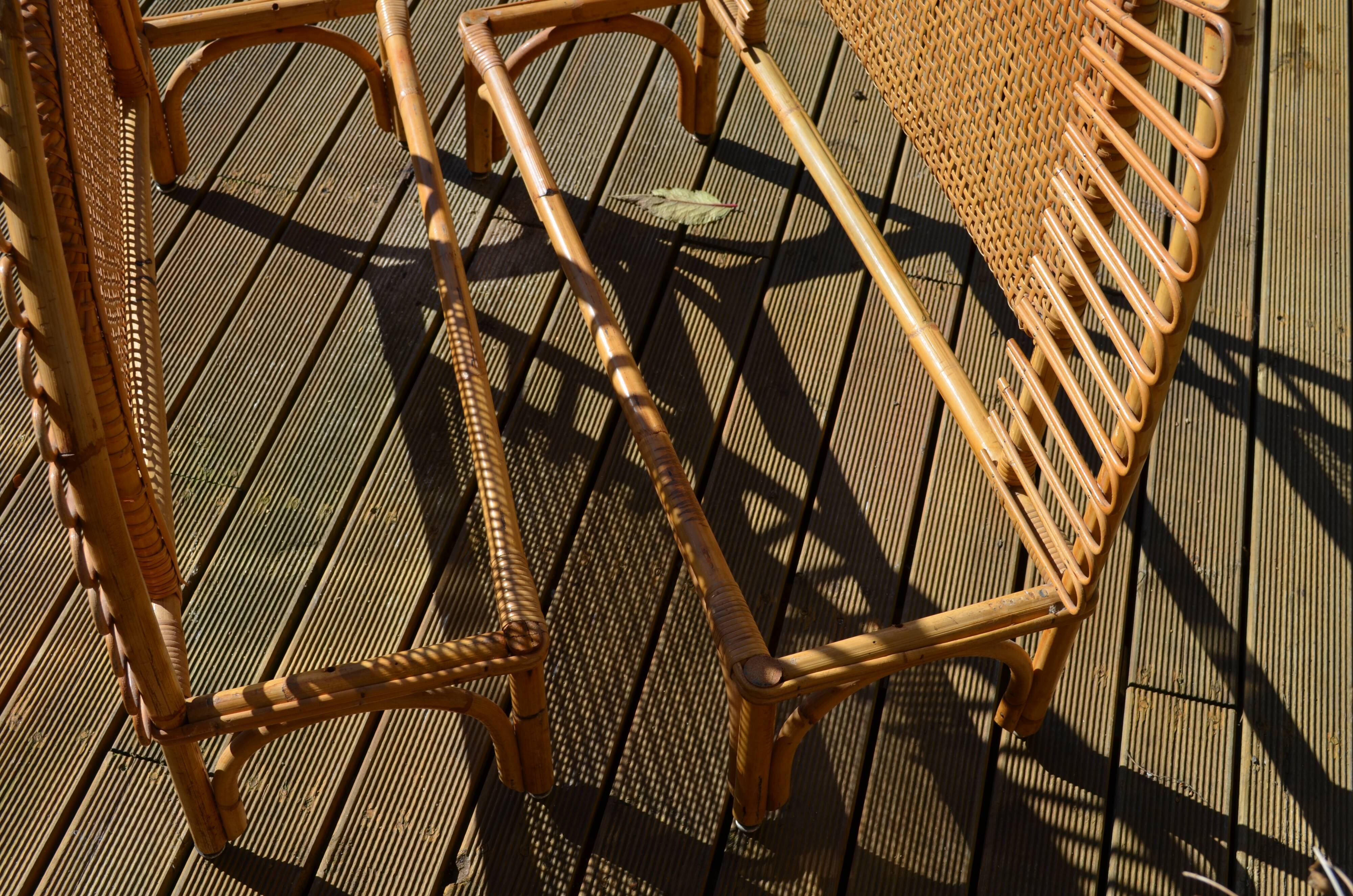 Rattan bed for one place