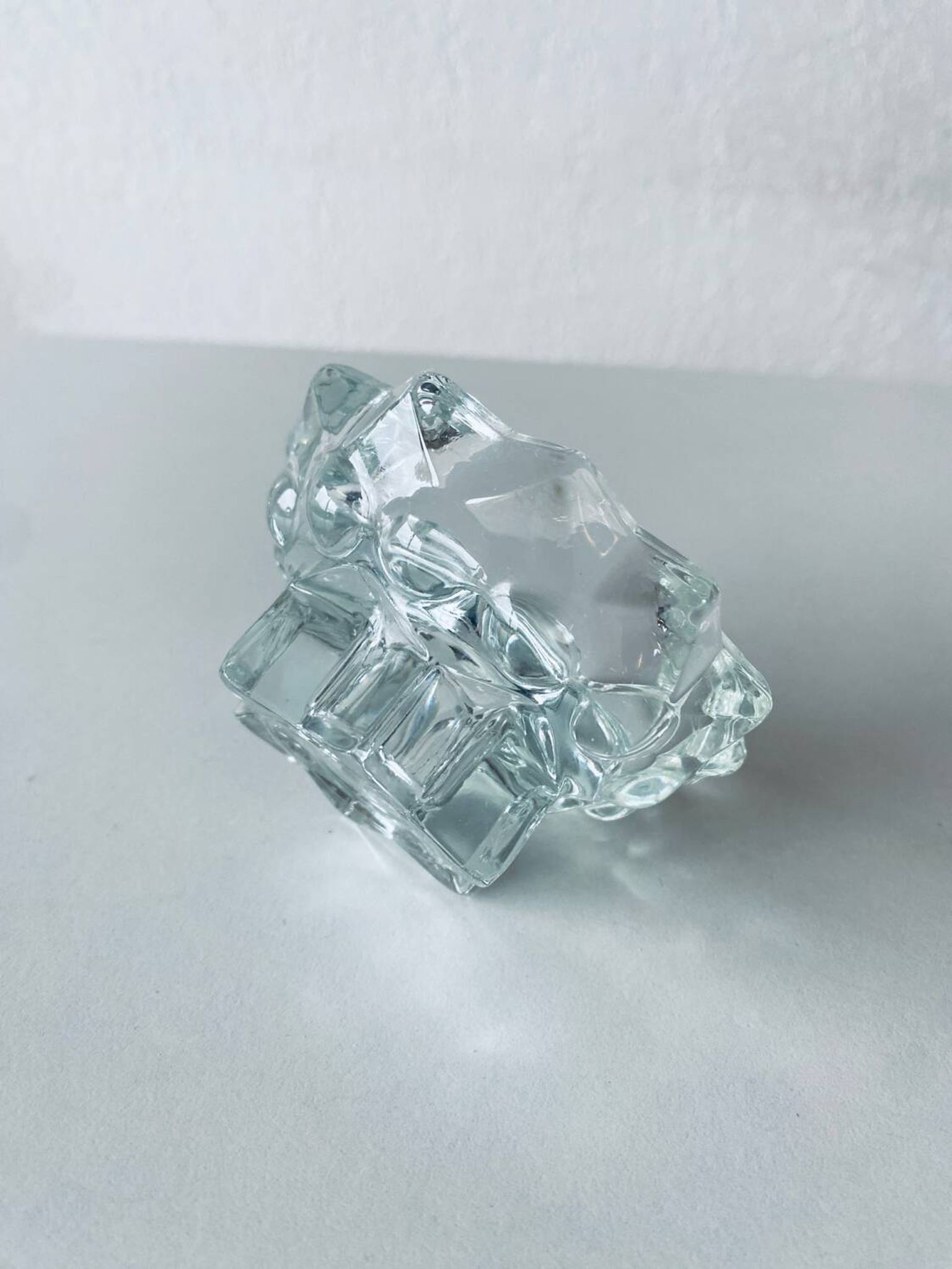Bougeoir étoilé en cristal