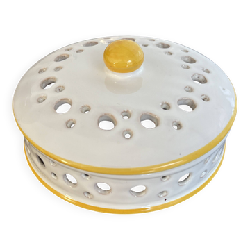 Boîte ajourée en céramique vintage Arlux Belgium – années 60/70