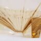 Art deco trinket bowl  thick glass