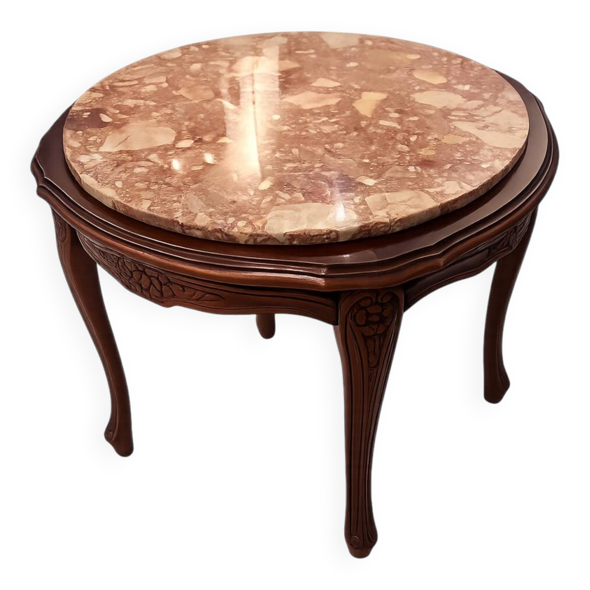 Antique carved wooden gueridon