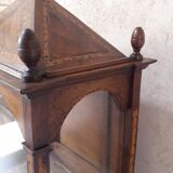 Showcase XIX ° walnut and marquetry