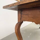 19th century walnut drapery table 2m1