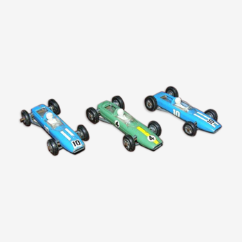 Ancien jouet Dinky Toys :  3 mini voitures de formule 1