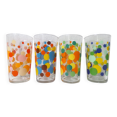 Vintage multi-colored confetti glasses