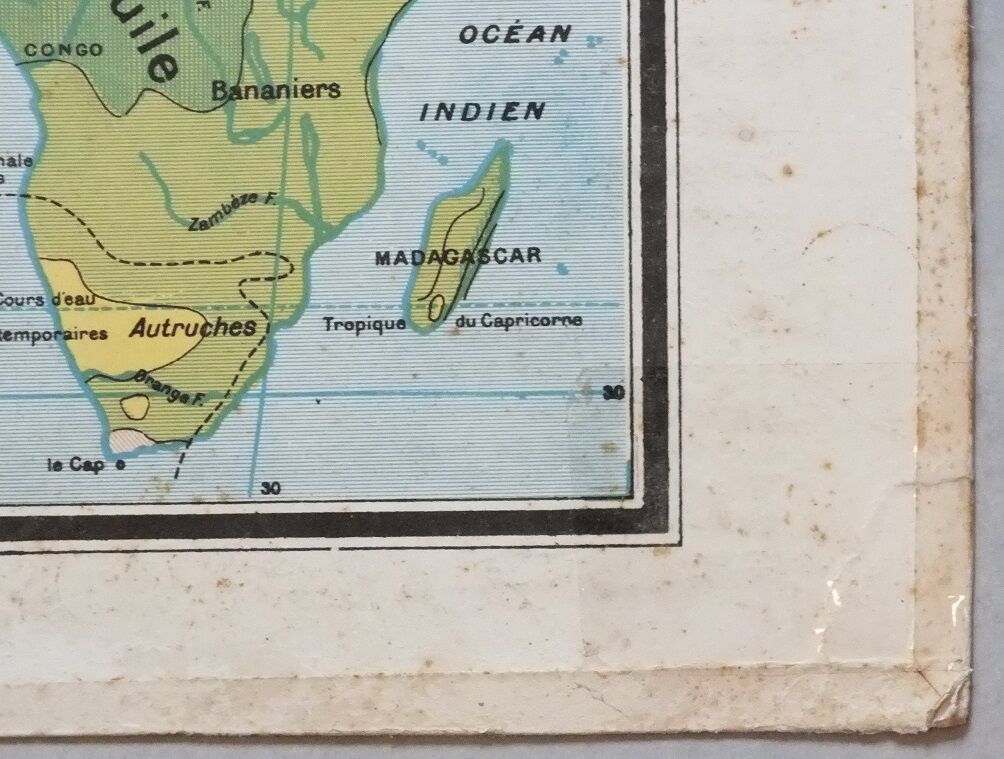 Map of school Vidal-Lablache No. 11 Algeria and Tunisia