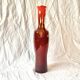 Vintage red blown glass vase