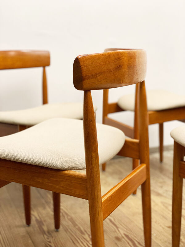 Chaises à manger en teck du milieu du siècle par Farö Stolefabrik Danemark années 1950