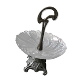 Compotier regulates and Art Nouveau glass