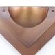 Dutch Design copper colored wall lamp with glass, Dijkstra 1980s