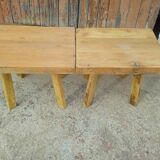 Pair of solid wood coffee tables