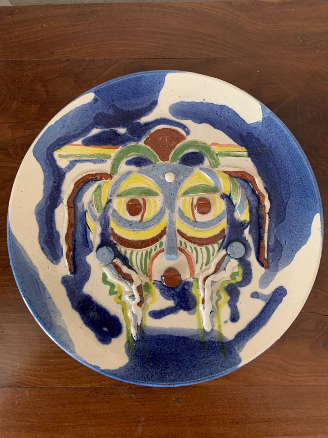 Old decorative plate - African art
