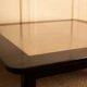 Wood and stainless steel coffee table