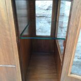 Bar cabinet on casters in walnut