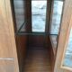 Rolling bar cabinet in walnut