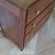 Rare - belle commode art déco 4 tiroirs - années 60 - Patine noyer - Pieds moustache