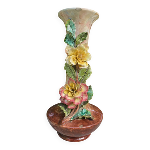 1880-1910 : Vase Majolique