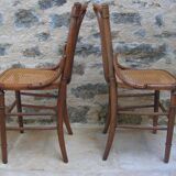 pair of can bistro chairs