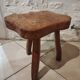 Small brutalist tripod coffee table