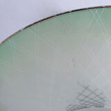 Vintage pendant lamp, multicolored glass, 50s