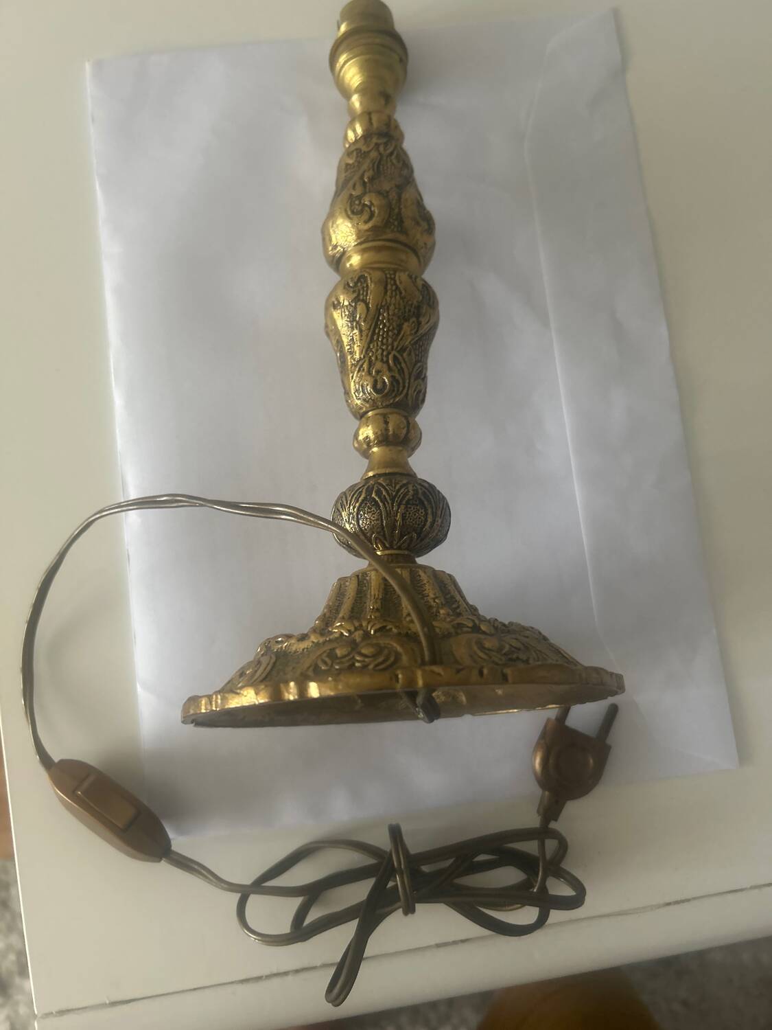 Bronze lamp base