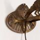 Art Deco parrot wall light in metal – unusual wall fixture