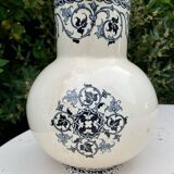 Large iron earthenware pitcher jug HB Brienne